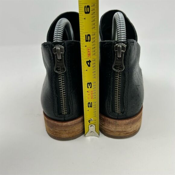 Kork-Ease Ryder Women's Black Leather Ankle Booties Size 6.5 Back Zipper - Picture 8 of 14